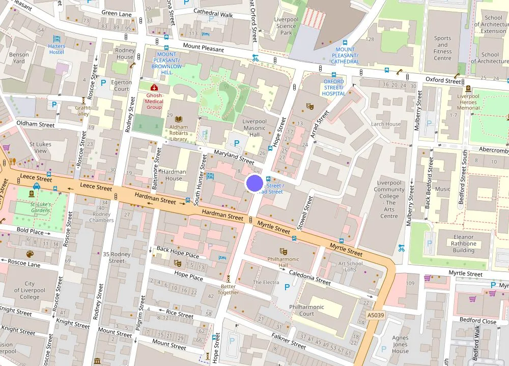 Map: Philharmonic Hotel